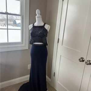 Sherri Hill Navy Dress